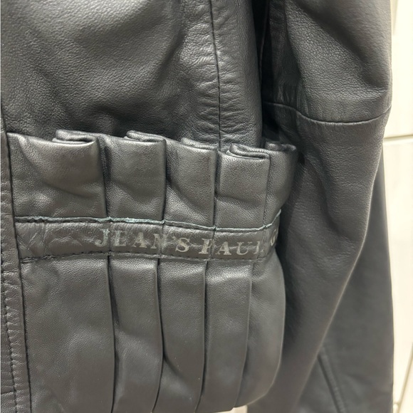 Jean Paul Gaultier black lather jacket size 44 - Picture 9 of 11
